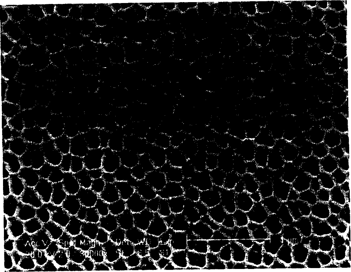 Nano holing method on surface of low-voltage anode foil for aluminium electrolytic capacitor