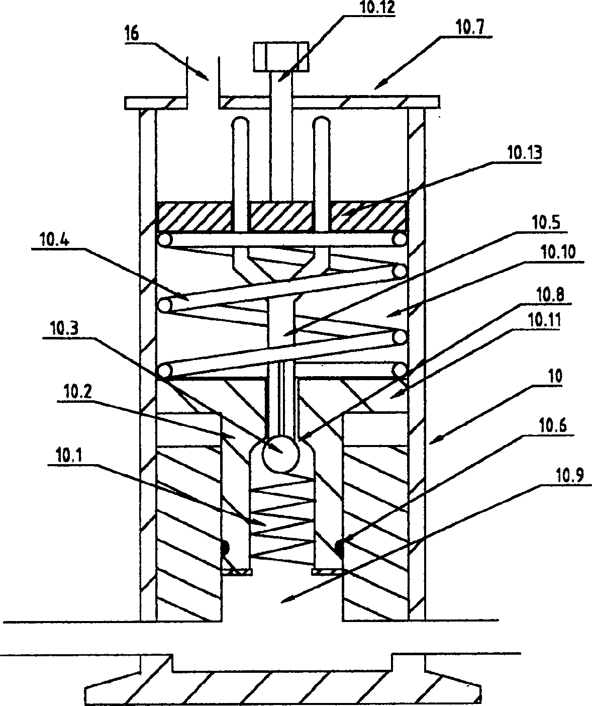 Automobile parking braking method and hydraulic parking brake device