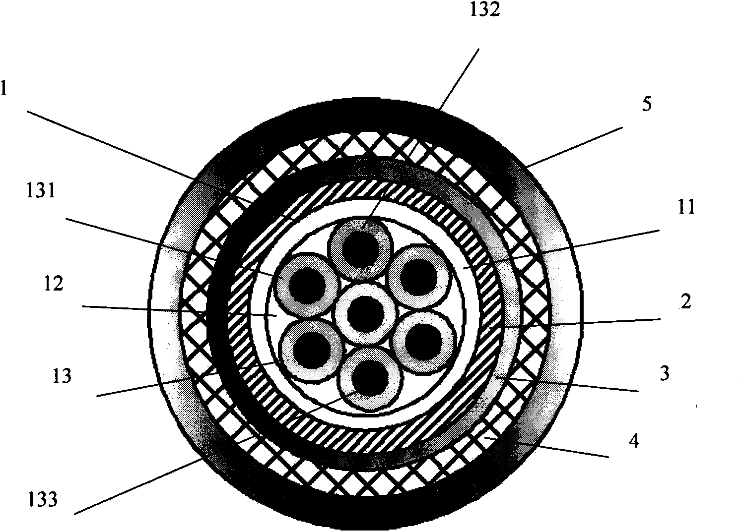 Rail transit cable with oxygen isolating layer and manufacturing method thereof