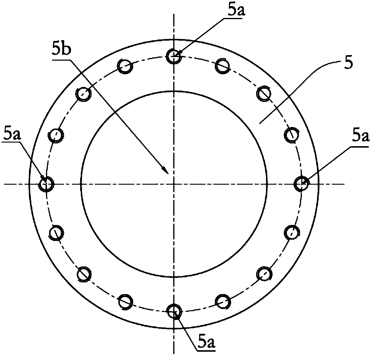 Double-face flange pipeline connection method