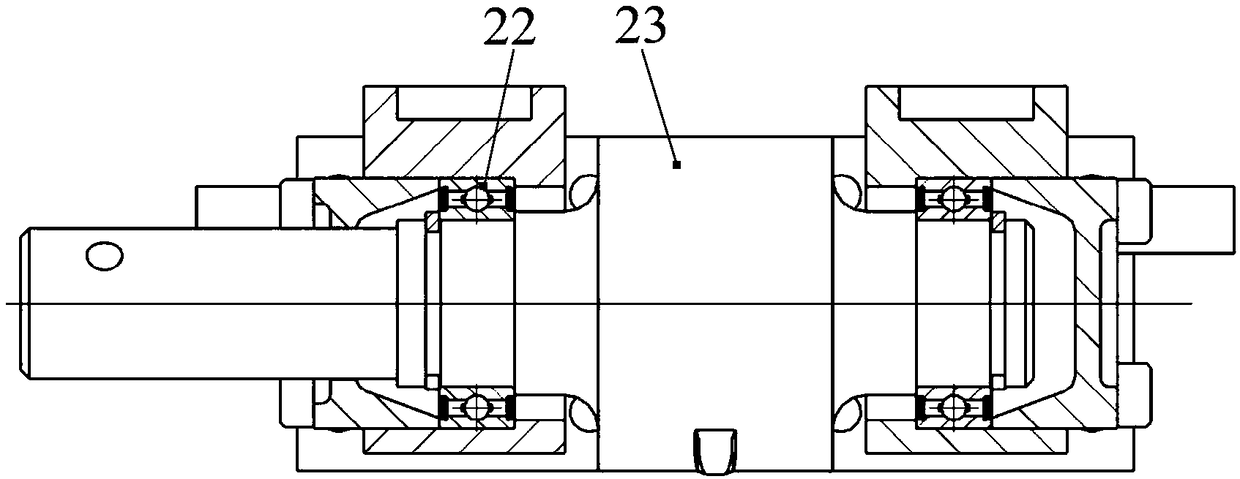 A cross wedge rolling mill for forming tiny shafts