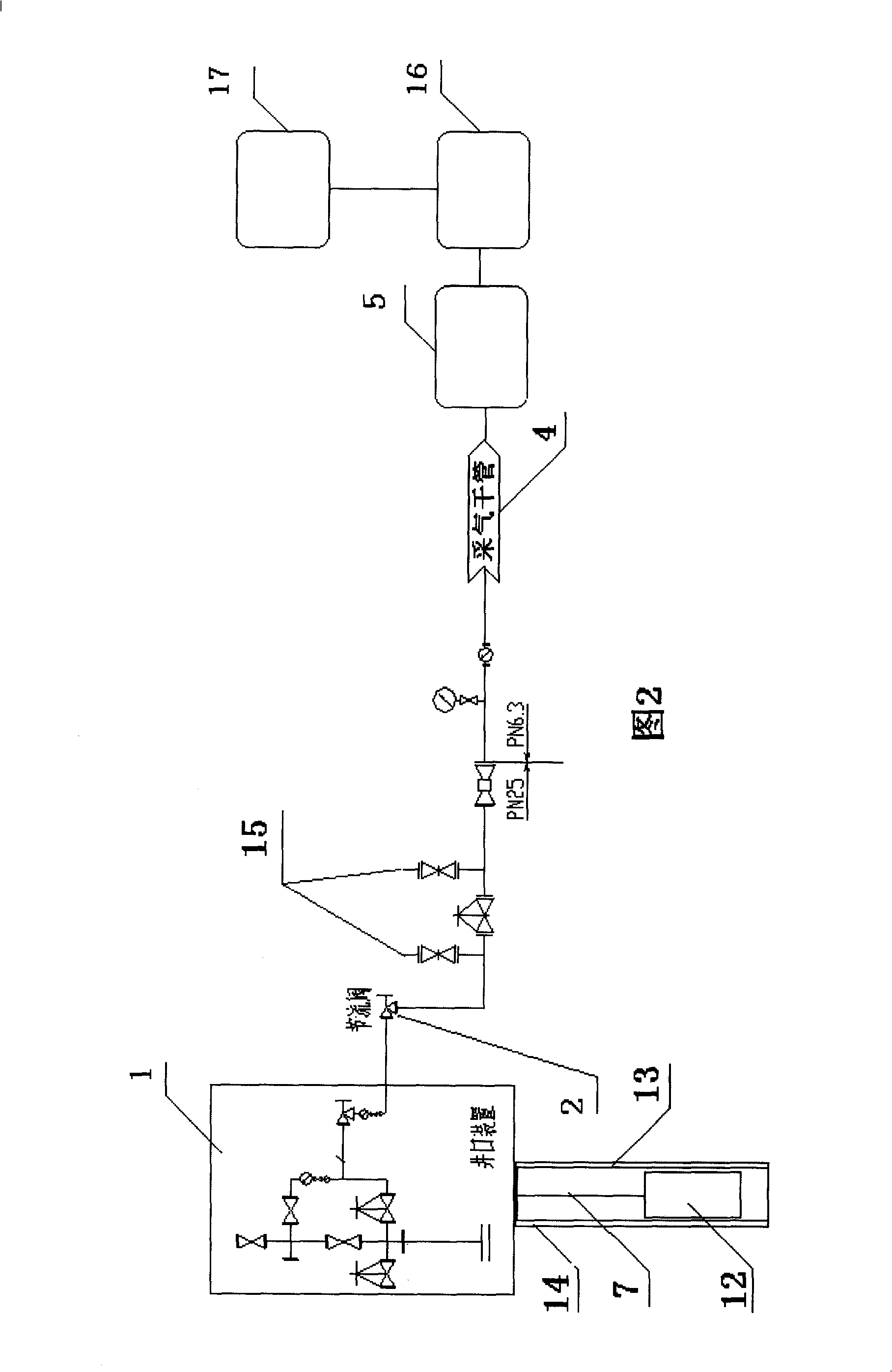 Middle-low pressure gas collection technique