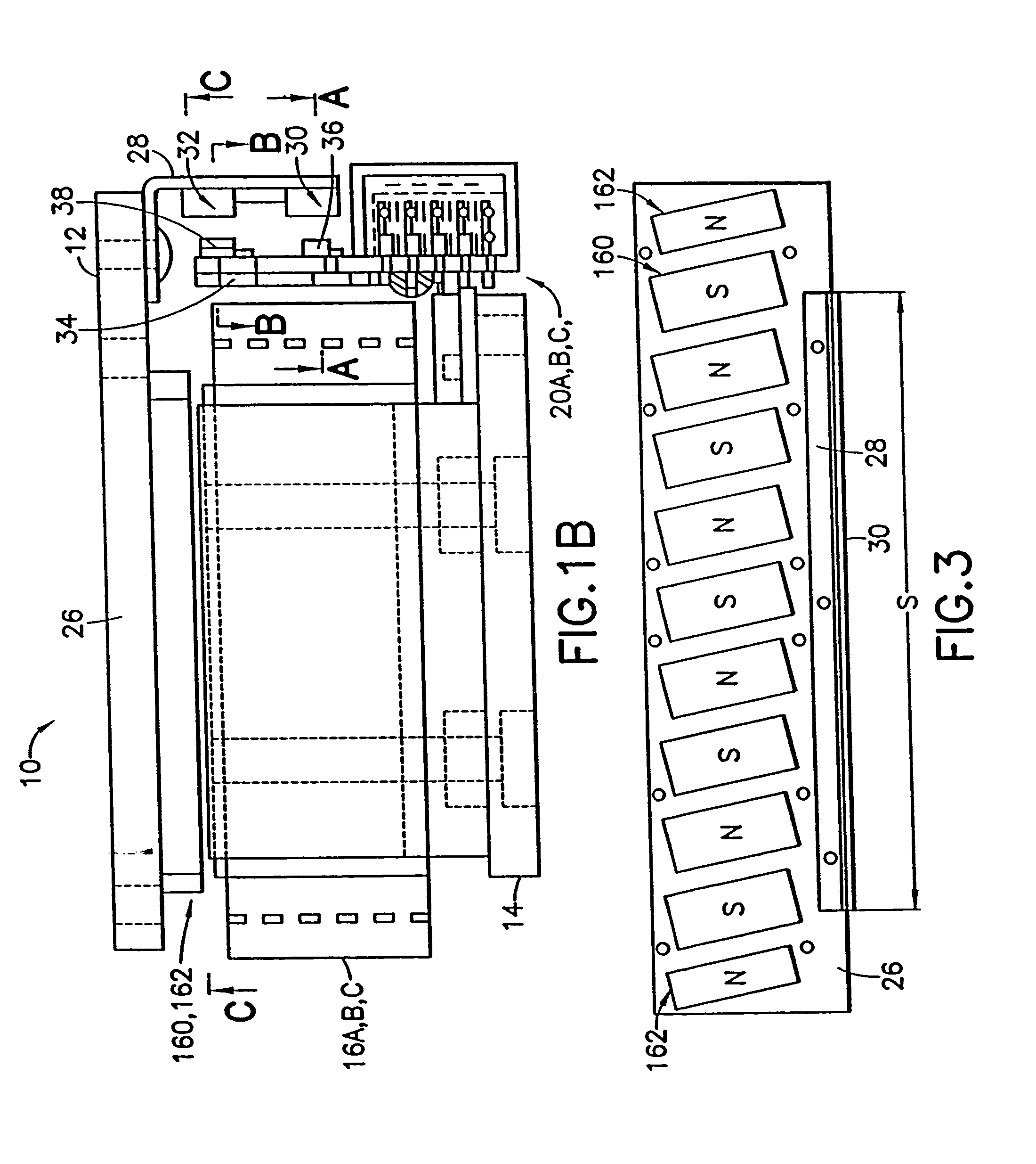 Path module for a linear motor, modular linear motor system and method to control same