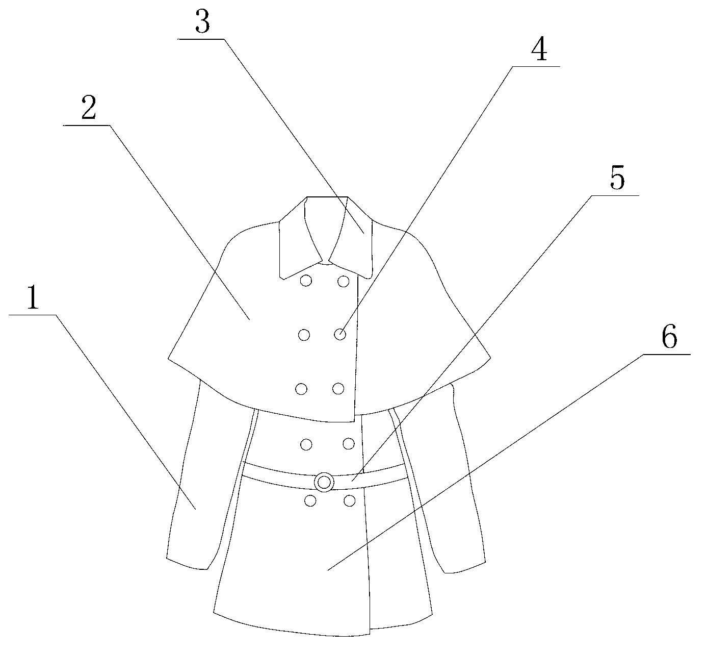 Warm-keeping composite fabric wind coat