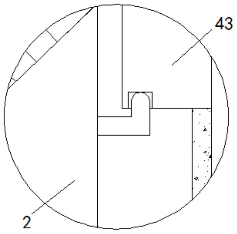 Construction device and construction process for high-rise building fireproof material