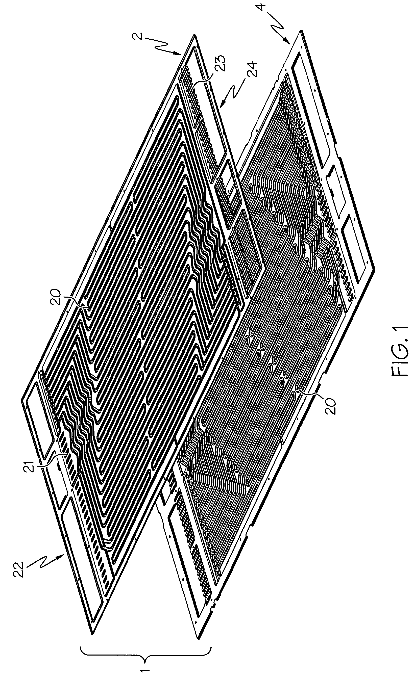 Hybrid bipolar plate assembly and devices incorporating same