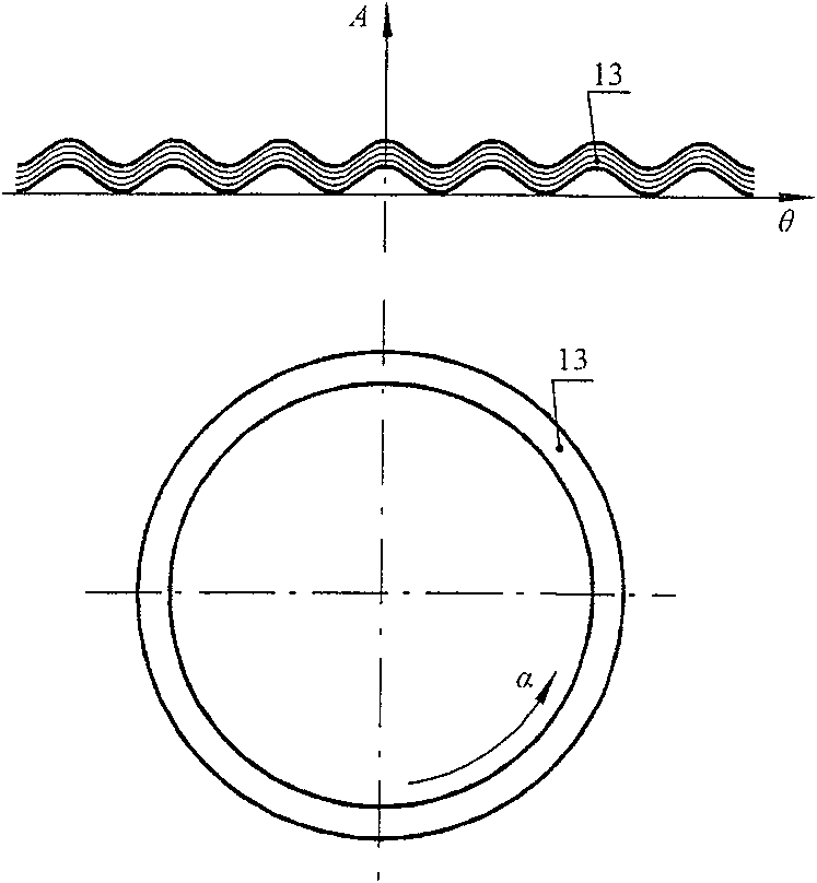 Centripetal thrust force protection bearing used for magnetic suspension bearing system