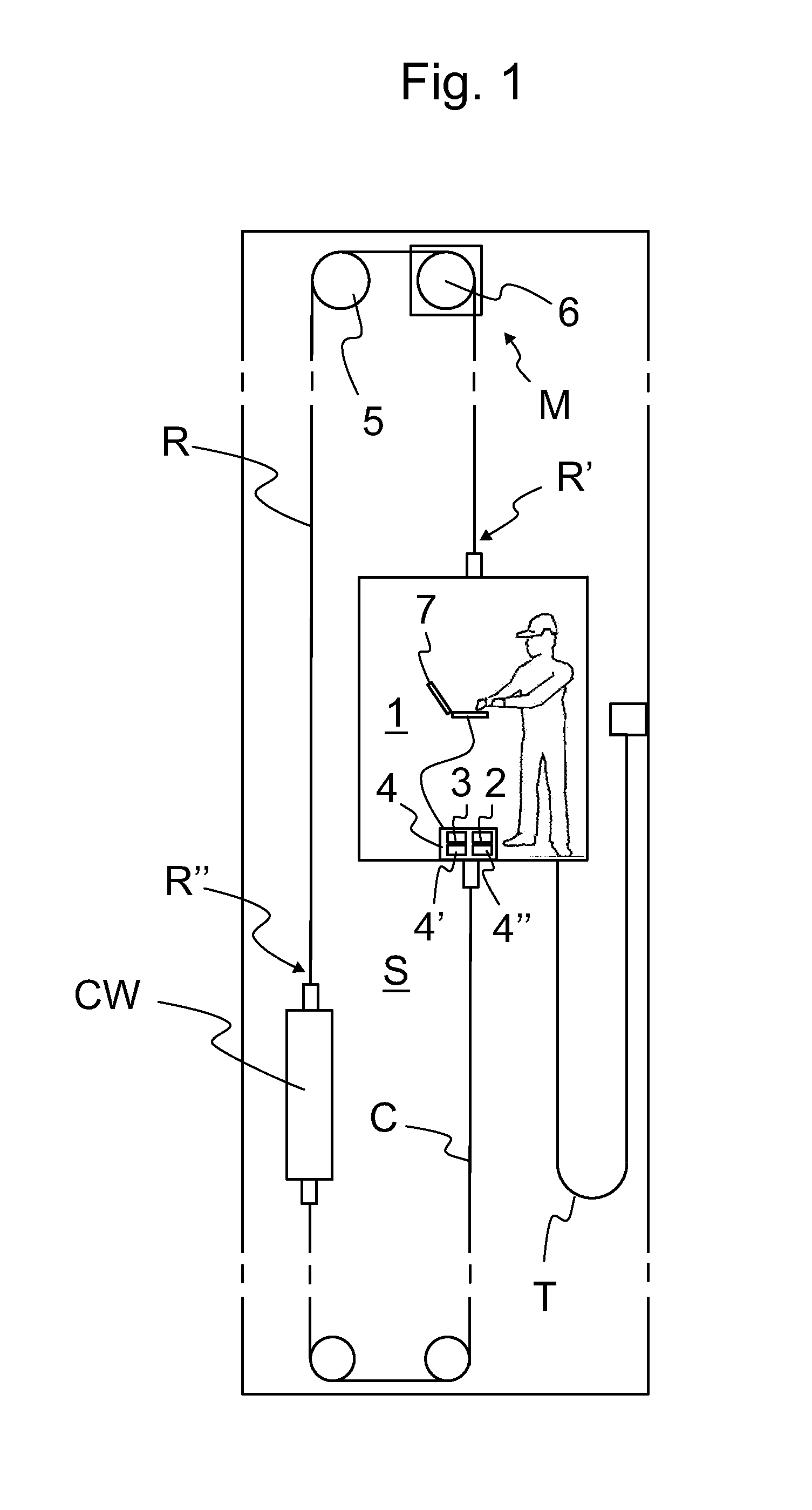 Method and an arrangement in rope condition monitoring of an elevator