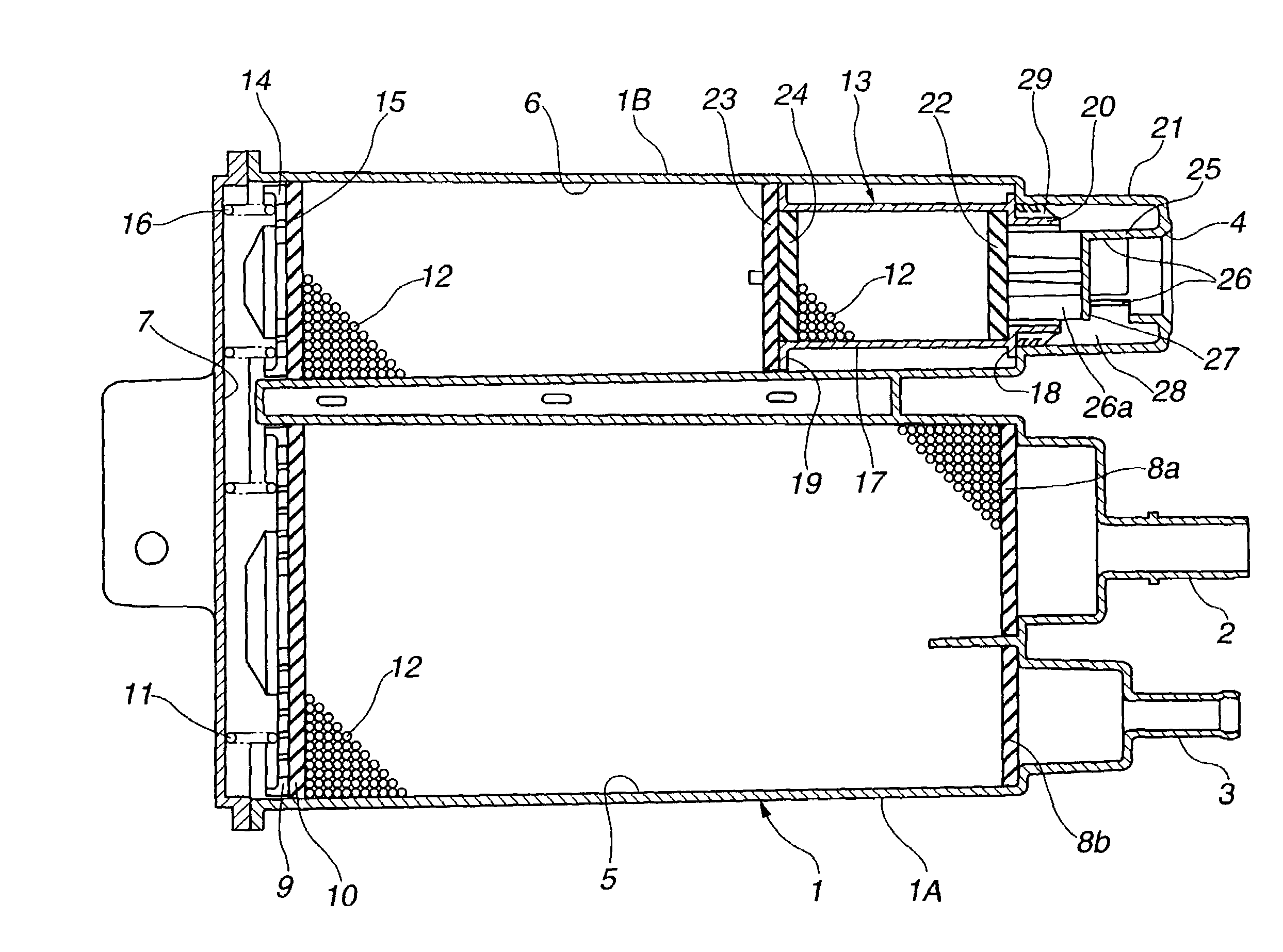 Fuel vapor treatment device