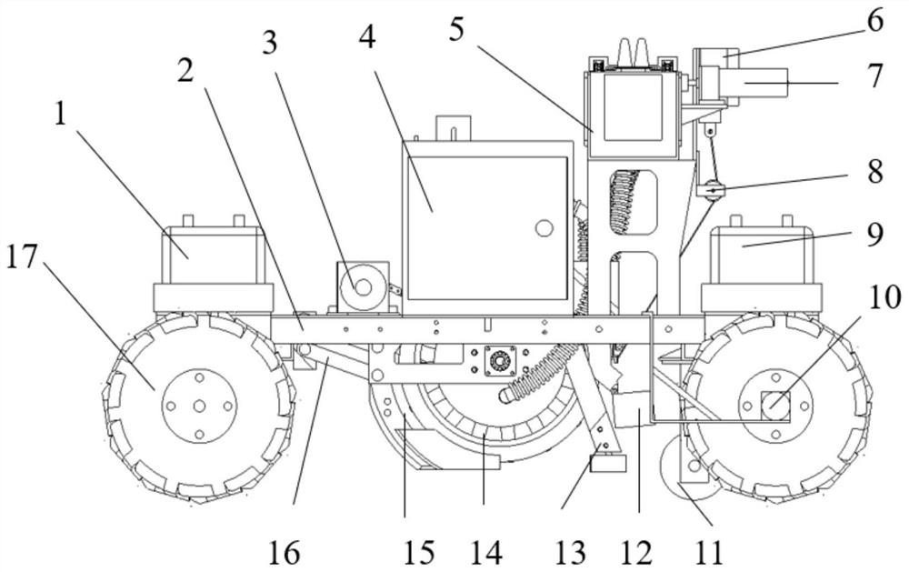 Remote control self-propelled district dibble seeder