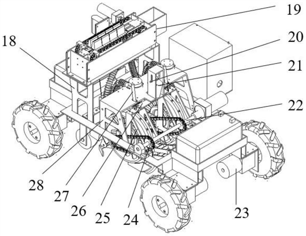 Remote control self-propelled district dibble seeder