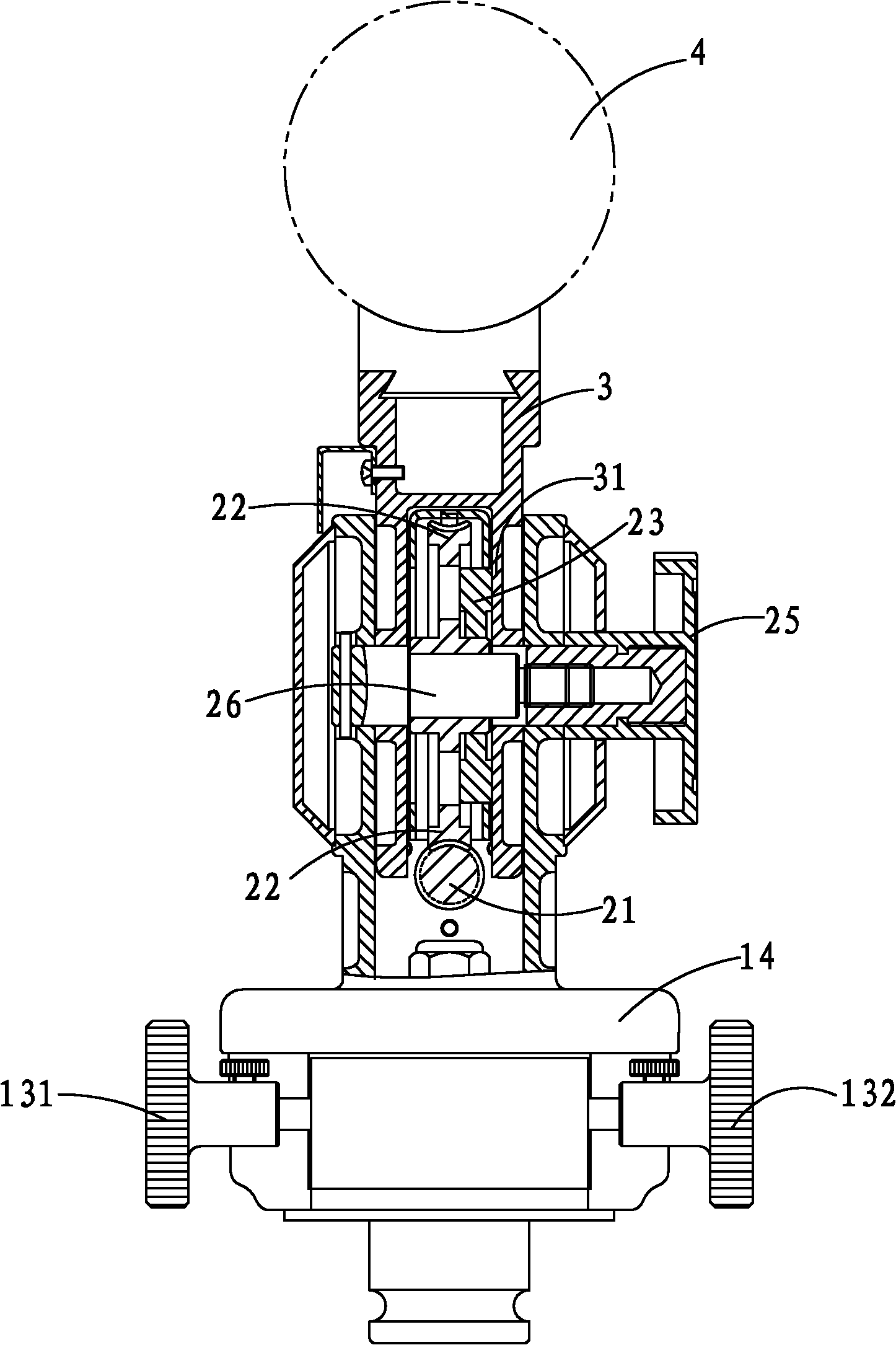 Fine tuning horizon instrument of observation mirror