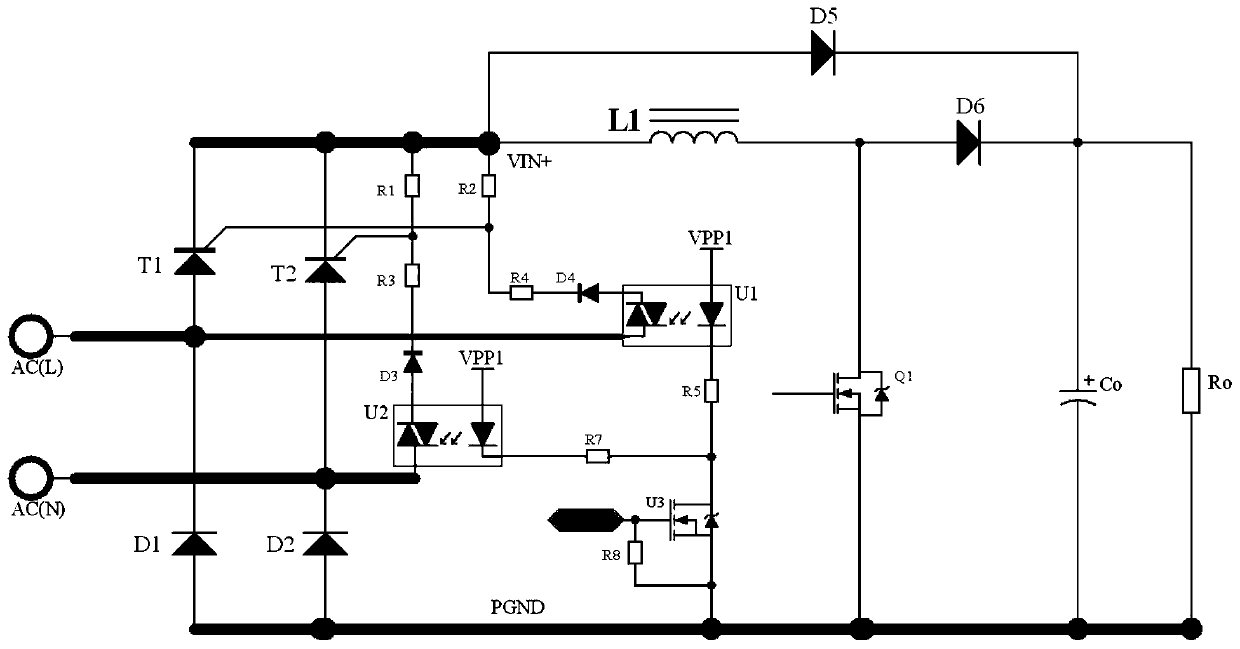 Surge current suppression circuit and method