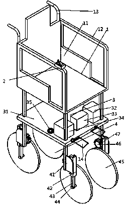 Self-balancing wheelchair for nursing