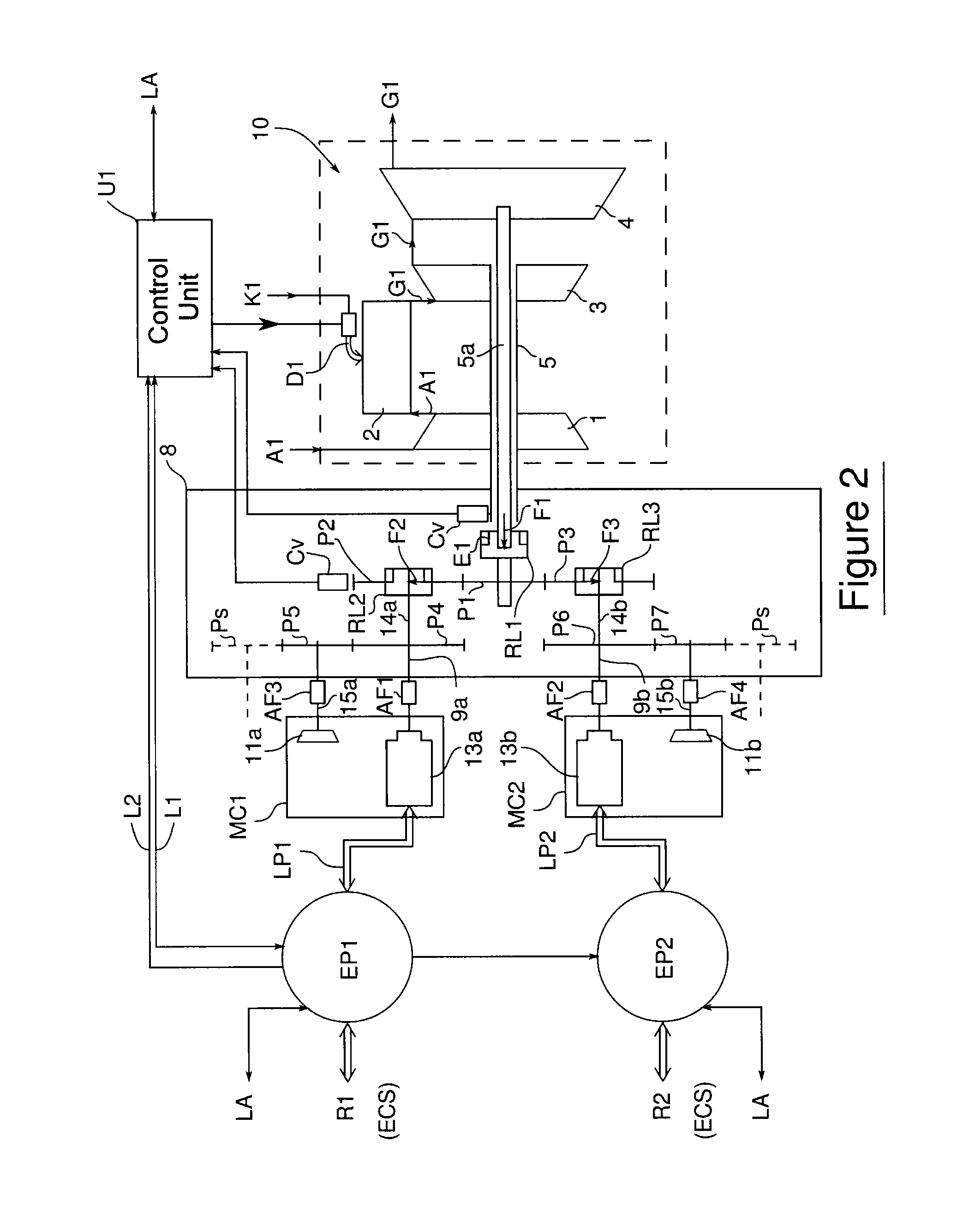 Method for rationalising a chain of electrical components of an aircraft, implementation architecture and corresponding aircraft