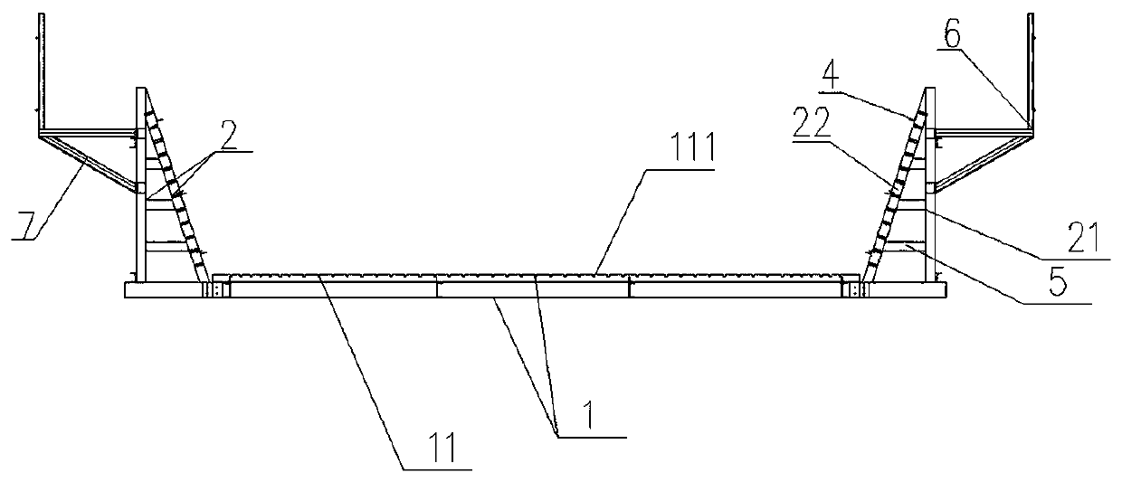 Cast-in-place box girder bottom web steel bar segmented prefabricated binding mold and binding method