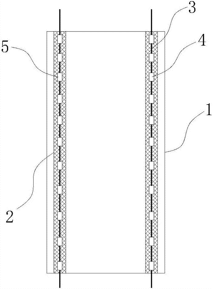 Glass fiber-reinforced polymer concrete pile containing optical fibers