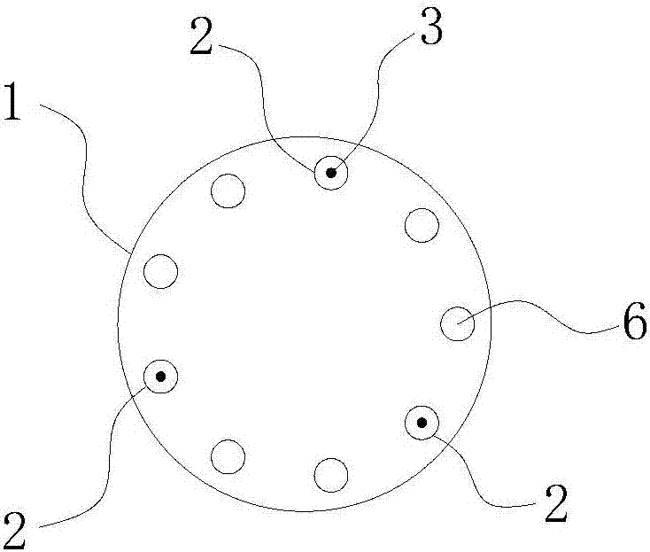 Glass fiber-reinforced polymer concrete pile containing optical fibers