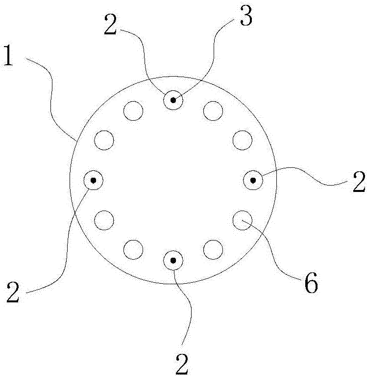 Glass fiber-reinforced polymer concrete pile containing optical fibers