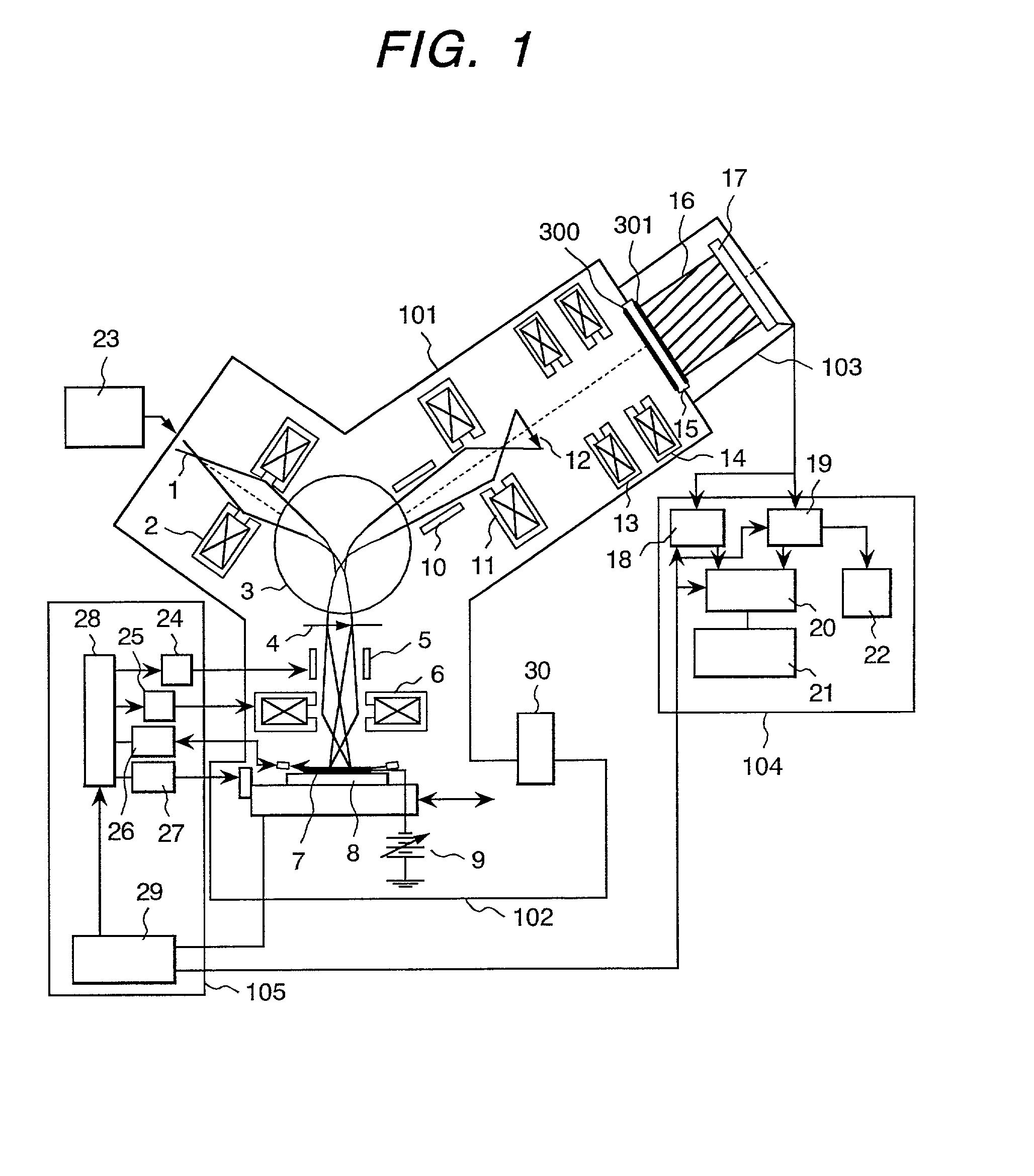 Patterned wafer inspection method and apparatus therefor