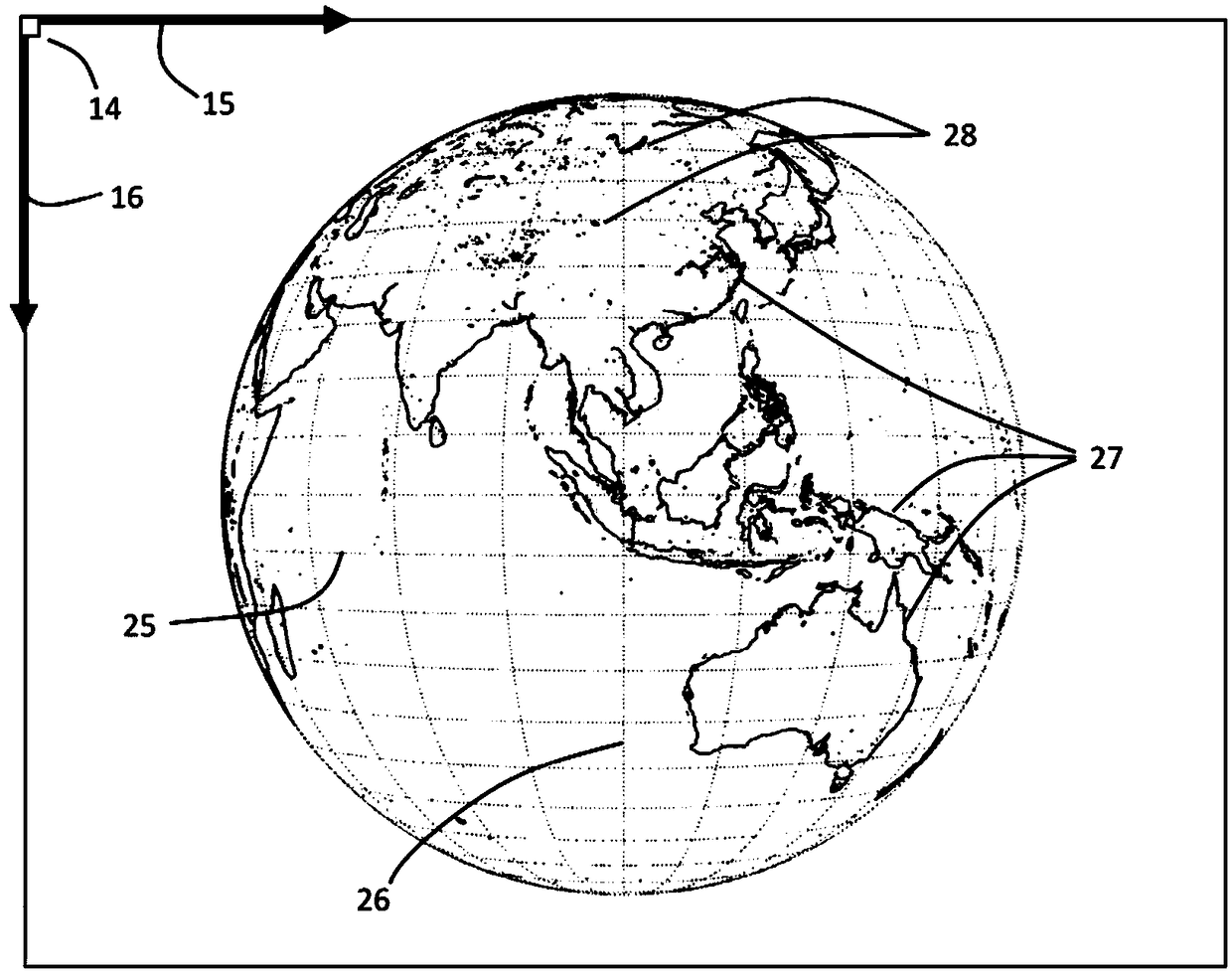 Earth fixing grid mapping method of stationary meteorological satellite imager