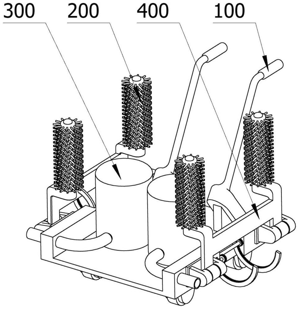 Garden pond cleaning device