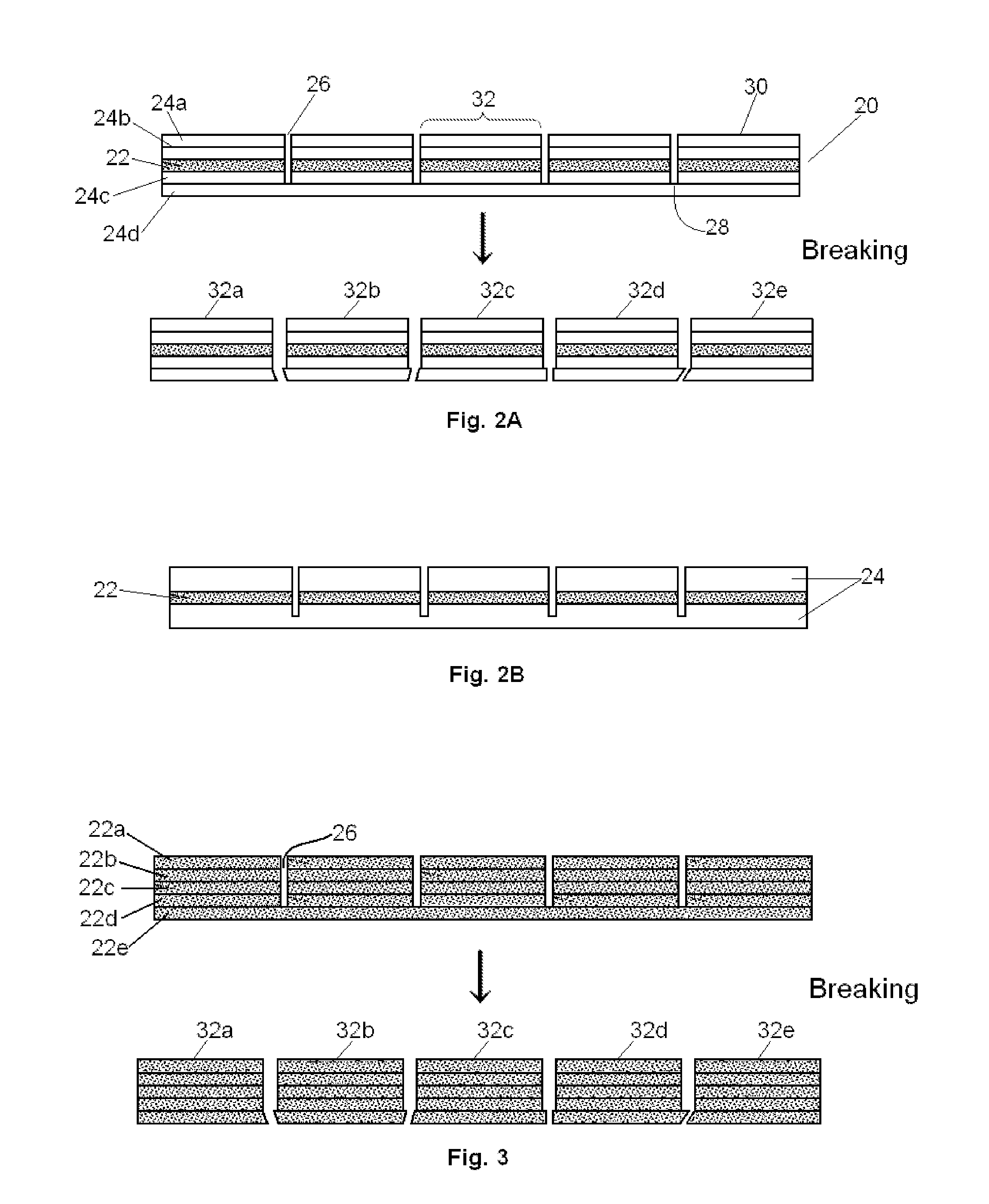 Light emissive ceramic laminate and method of making same