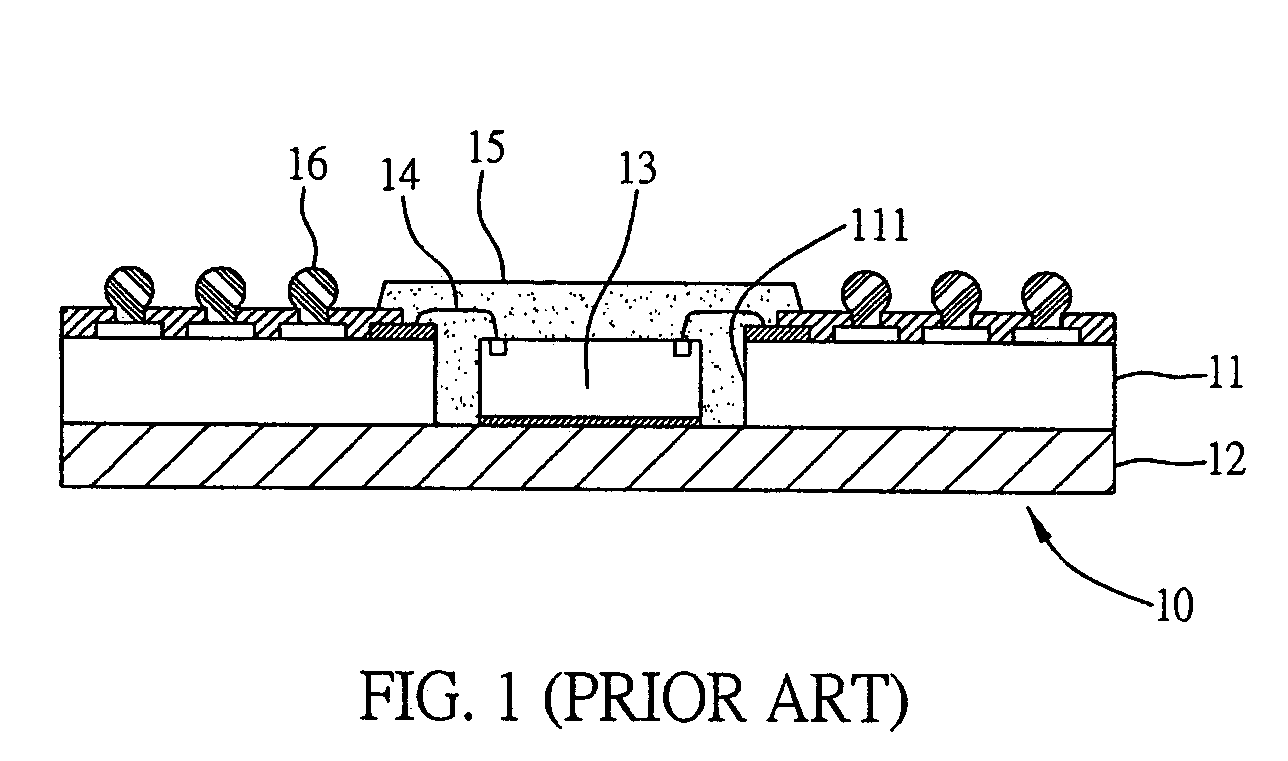 Superfine-circuit semiconductor package structure