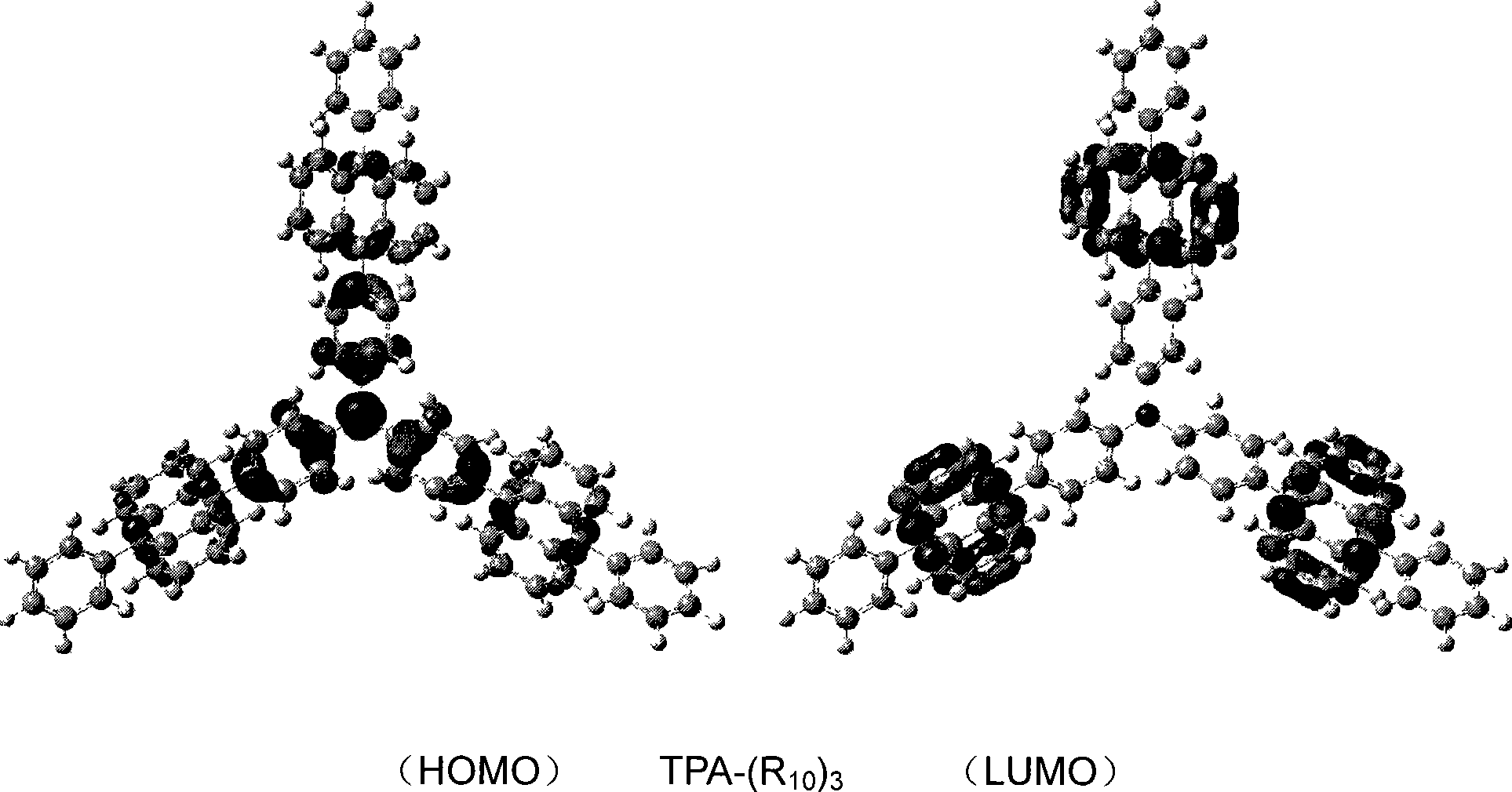 High performance electroluminescent organic material and application thereof in organic EL device