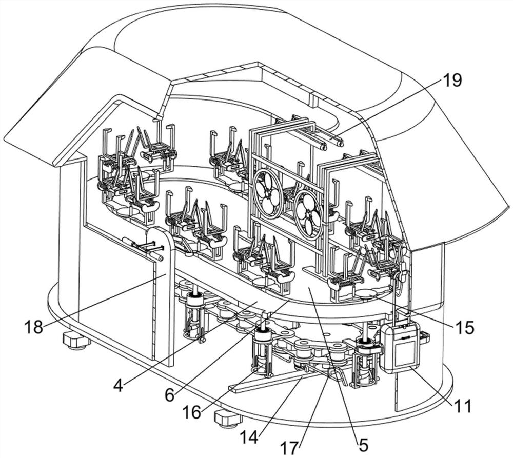 Hardware surface treatment device