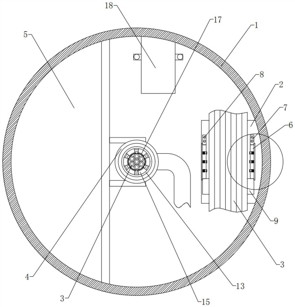 Wind turbine saddle bridge cable protection device