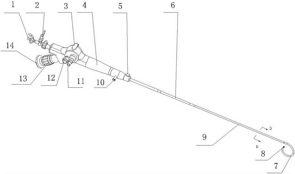 A kind of flexible uretero-nephroscope