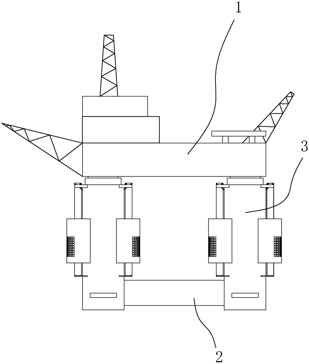 Wave power generation ocean platform