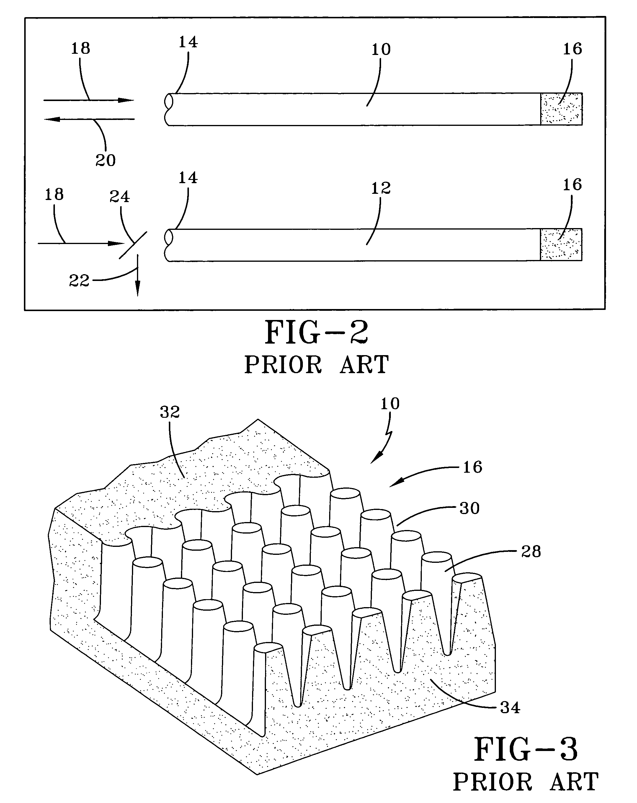 Method for texturing surfaces of optical fiber sensors used for blood glucose monitoring