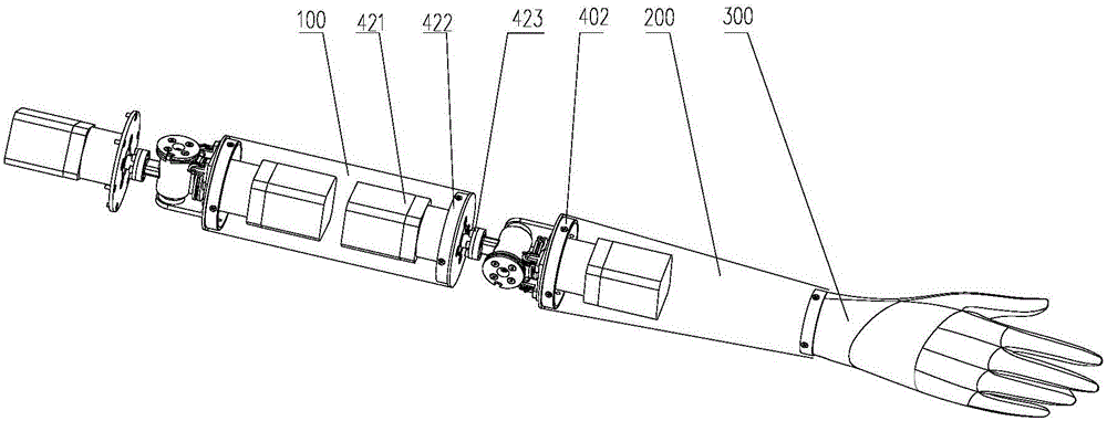 Rotating swing mechanism for robot arms, robot arms and robot