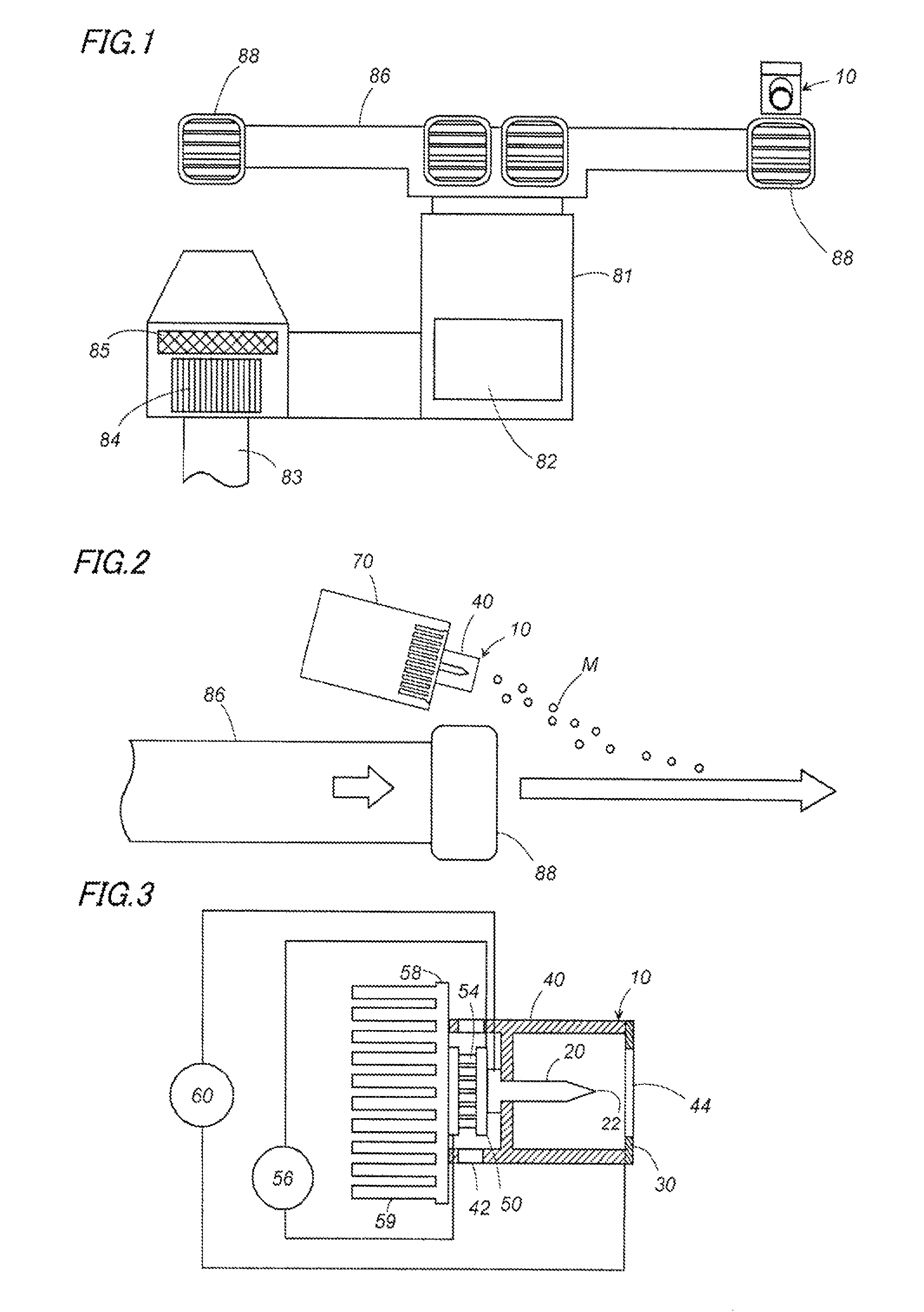 Air conditioning system with electrostatically atomizing function