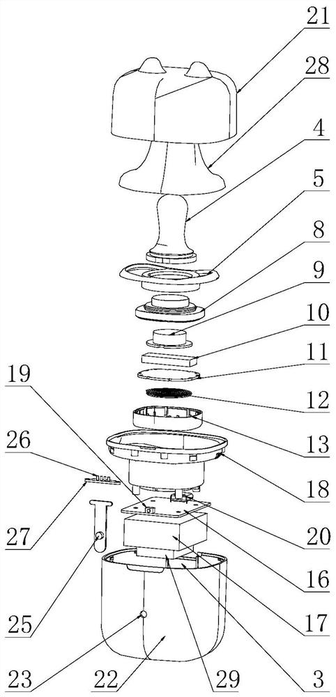 Pacifier with charging bin