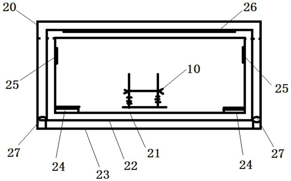 Fabric transportation simulation test device and fabric transportation simulation test method