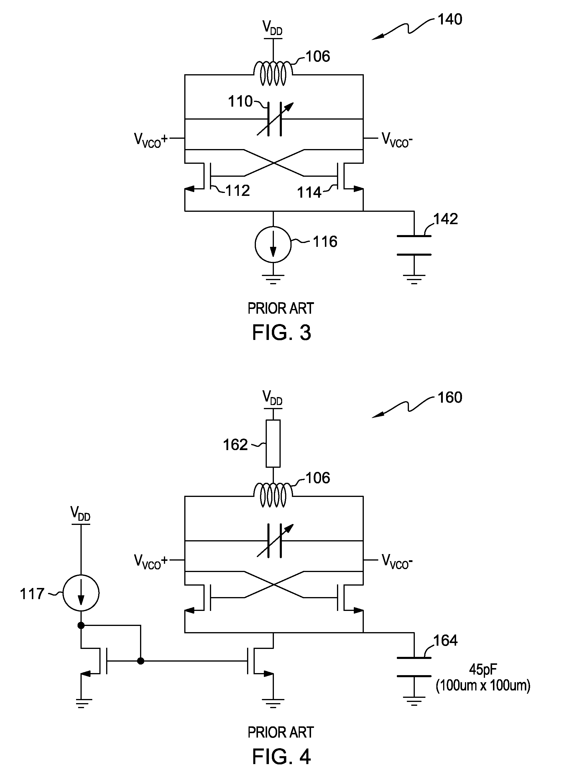 Phase noise reduction in voltage controlled oscillators