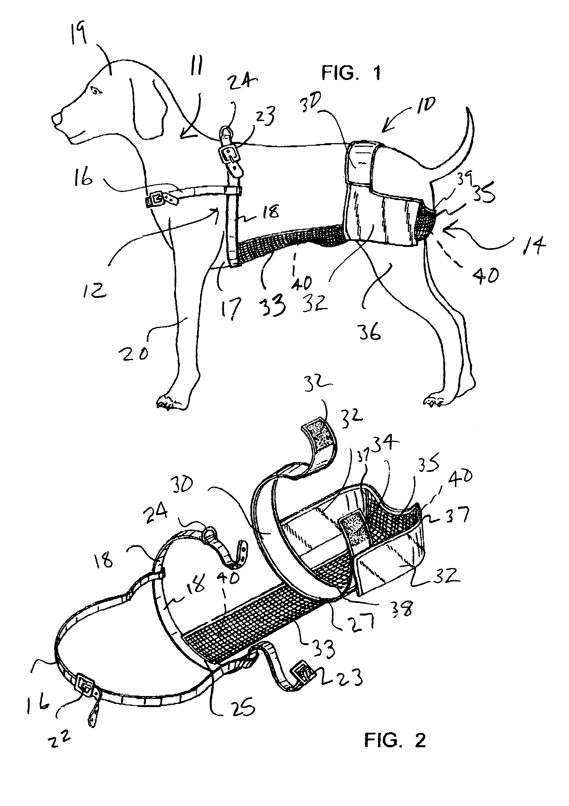 Unisex protective garment for dogs