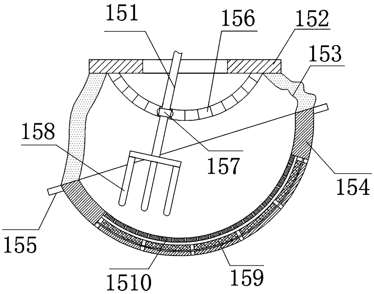 Efficient water removing device for tea processing