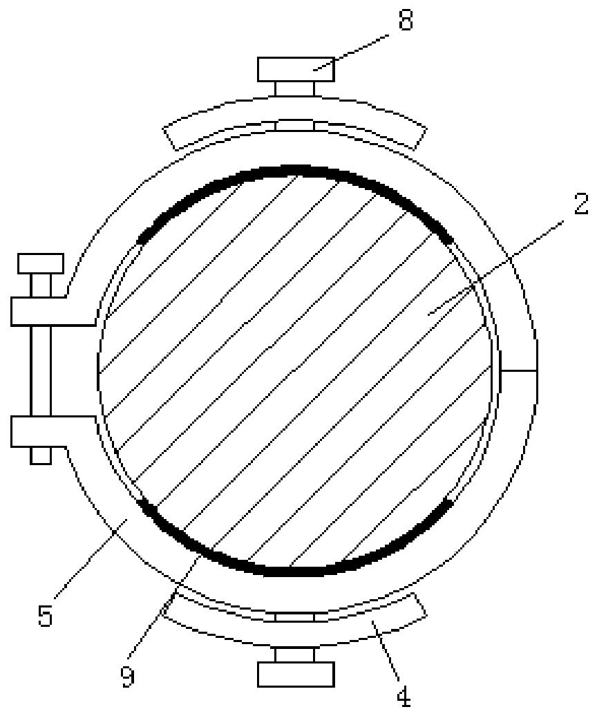 Type-B ultrasonic probe structure