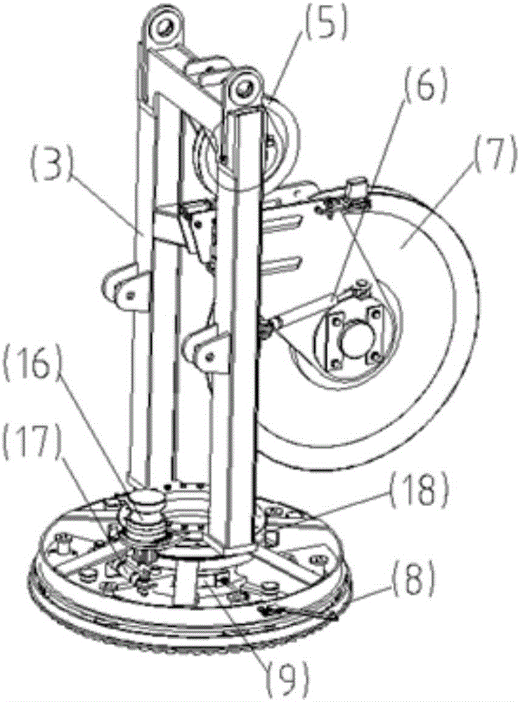 Underwater robot retractingsystem and application method thereof