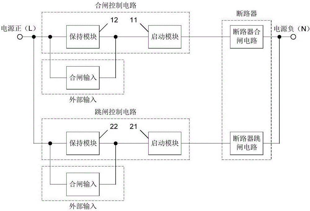 Breaker control circuit