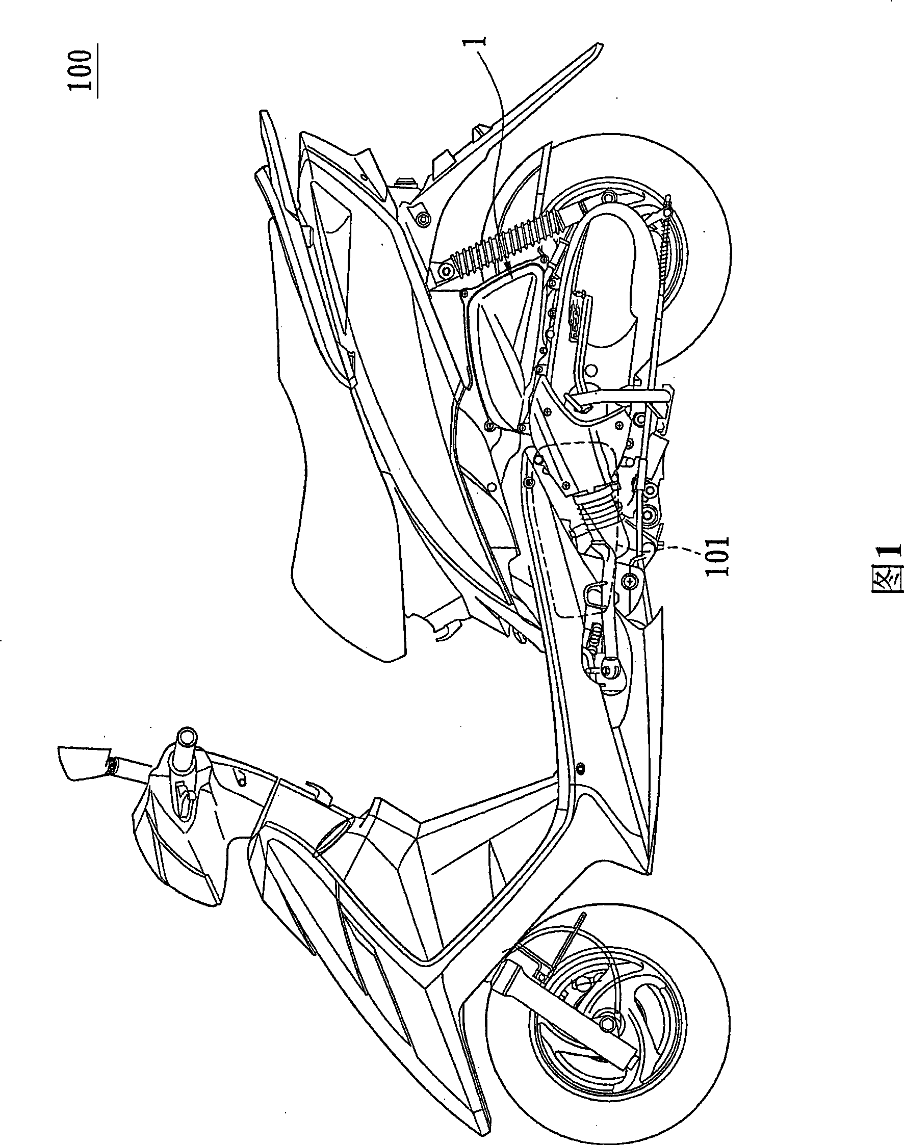 Air filter for automatic bicycle