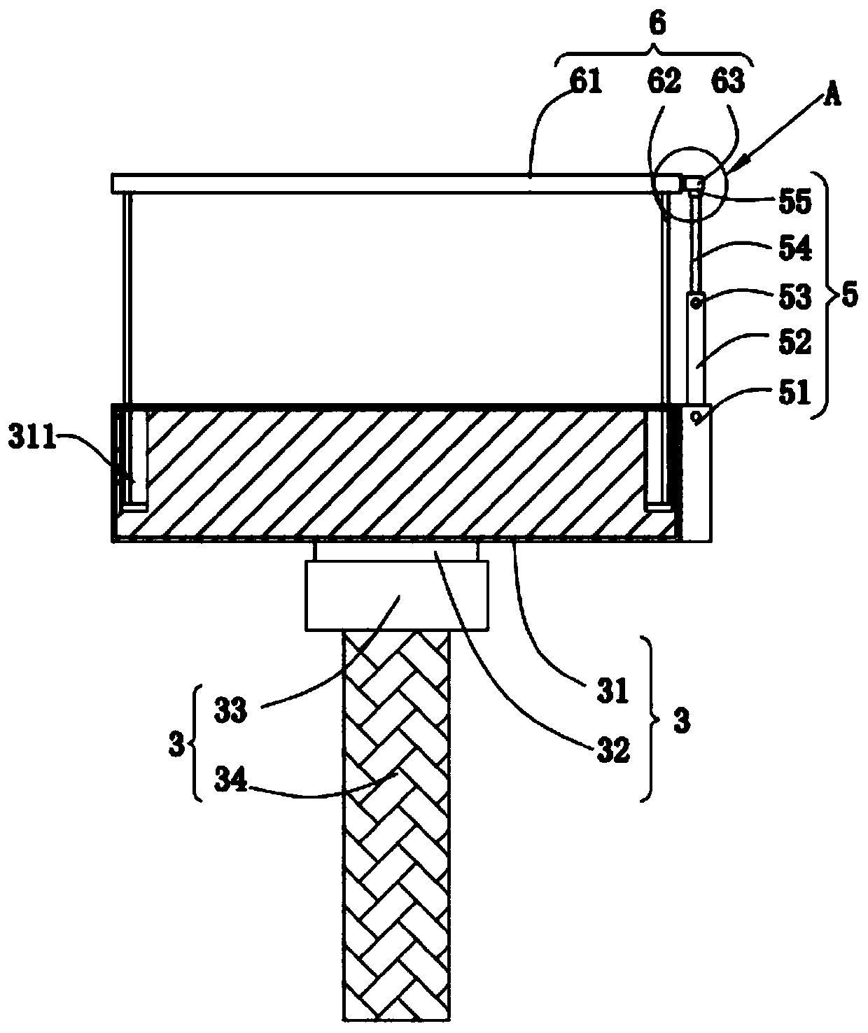 An exhibition device for an intellectual property exhibition