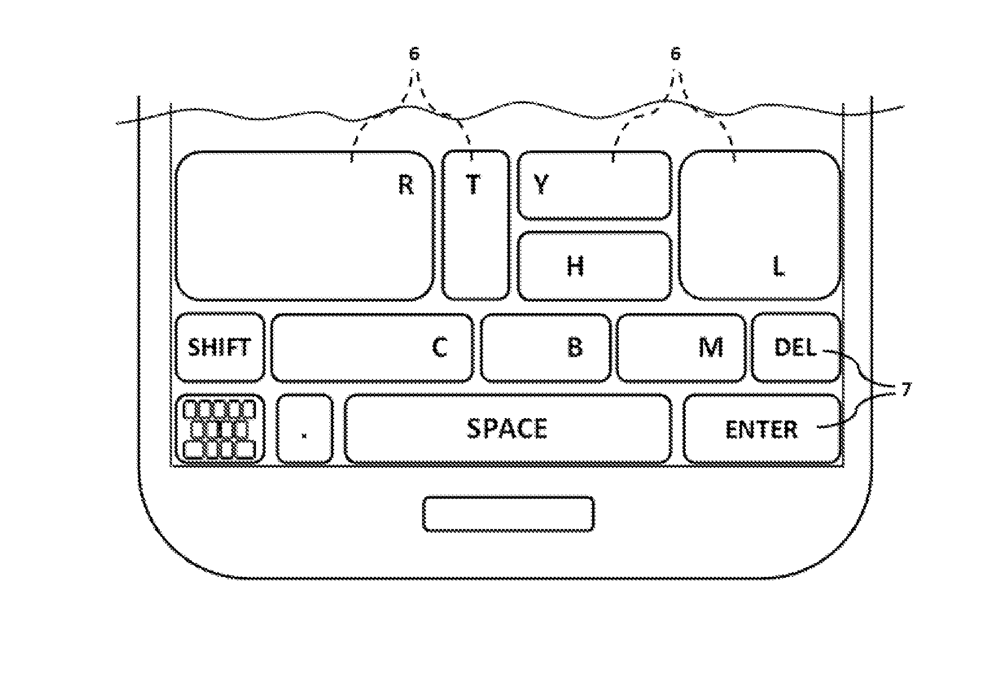 Predictive Keyboard With Suppressed Keys