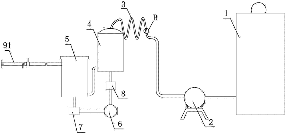 An oil-immersed transformer oil injection device