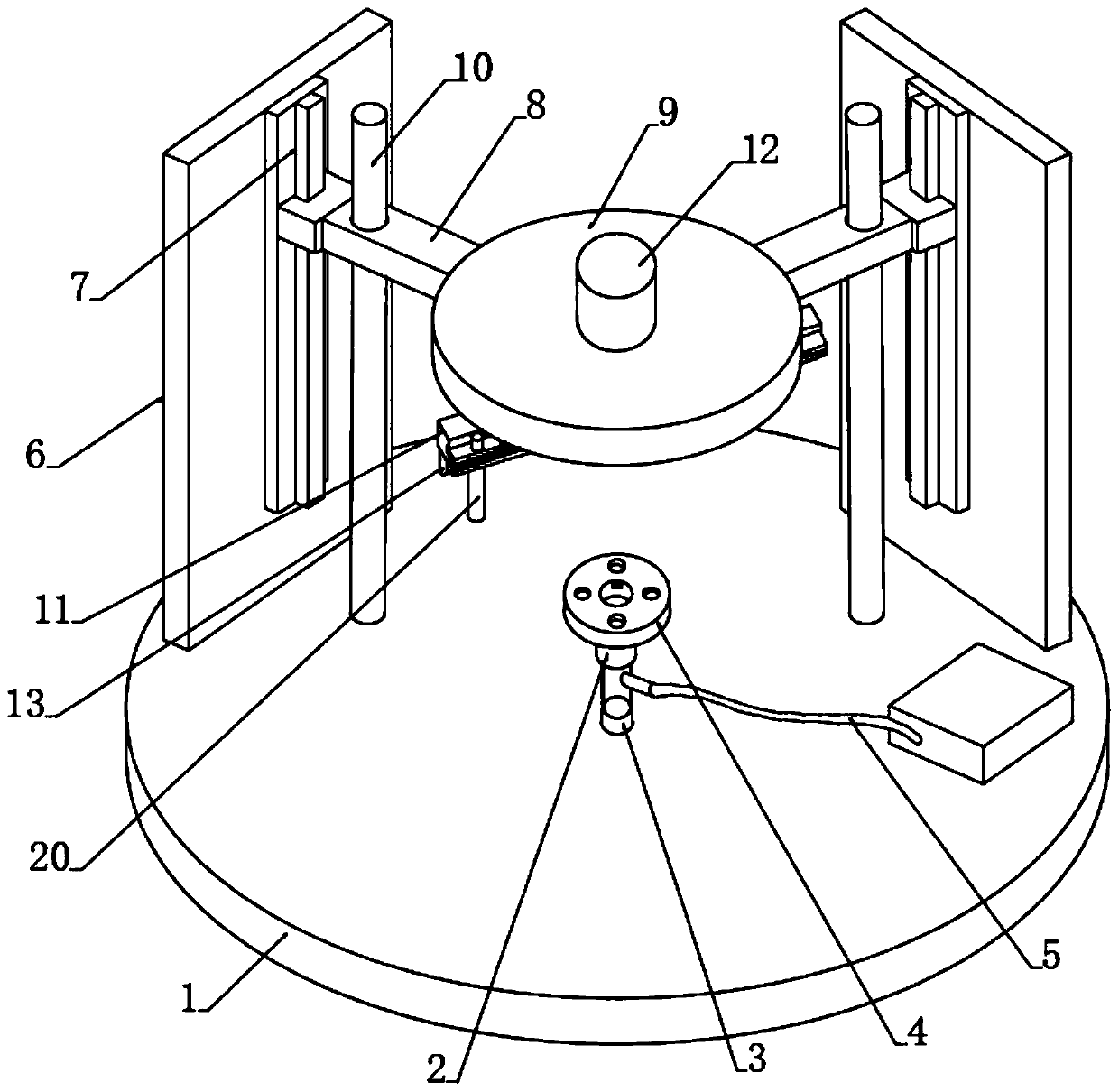 Disc type automobile casting surface treatment device