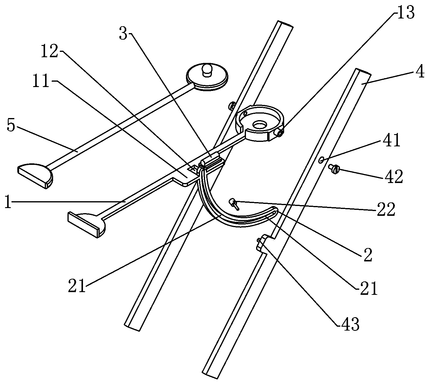 Bend angle adjustment testing frame for field strength probe